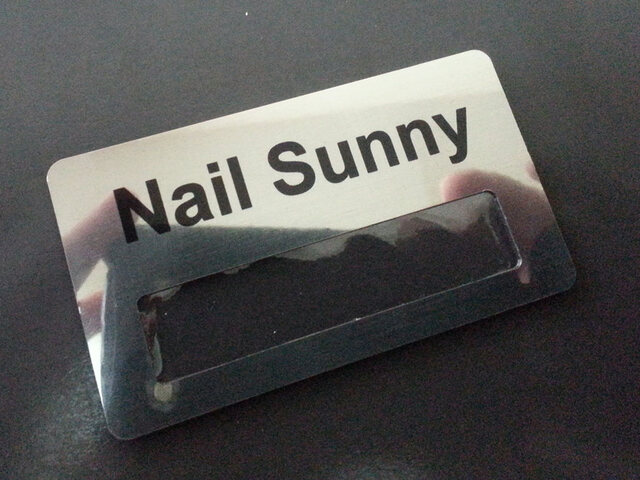 бейдж металлический с окном